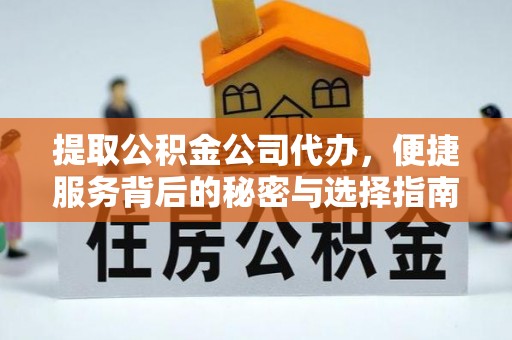 松滋提取公积金公司代办，便捷服务背后的秘密与选择指南