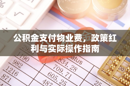松滋公积金支付物业费，政策红利与实际操作指南