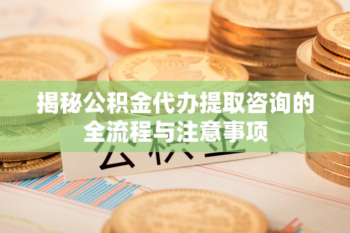 松滋揭秘公积金代办提取咨询的全流程与注意事项